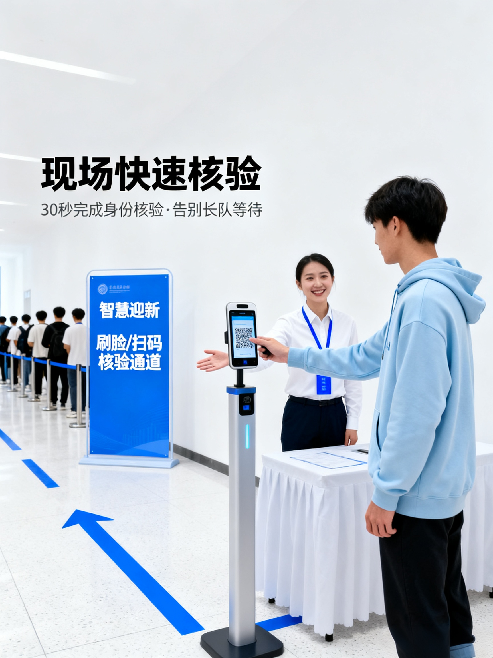 校園現場(chǎng)掃碼/刷臉快速報到